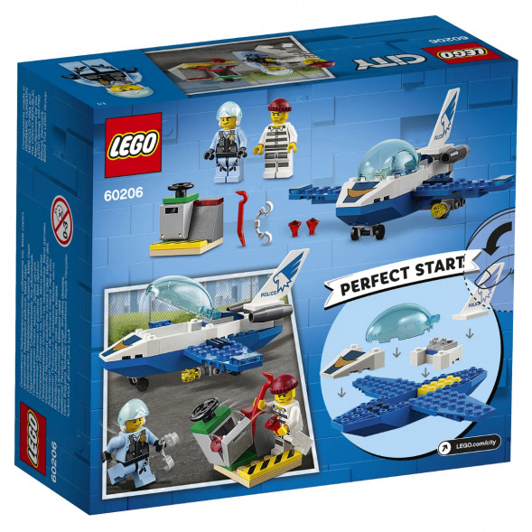 Конструктор LEGO City Police 60206 Воздушная полиция: патрульный самолет в Чите