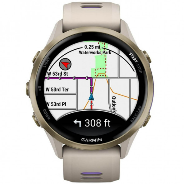 Умные часы Garmin Forerunner 970 Soft Gold Titanium/French Gray Translucent Indigo Band 010-02969-12 в Чите