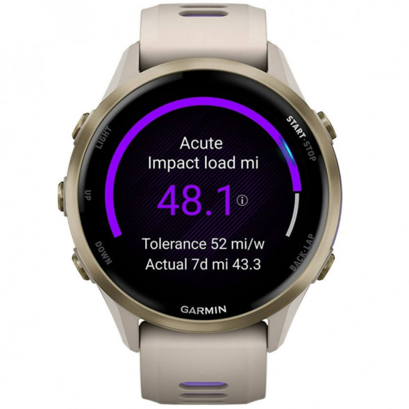 Умные часы Garmin Forerunner 970 Soft Gold Titanium/French Gray Translucent Indigo Band 010-02969-12 в Чите