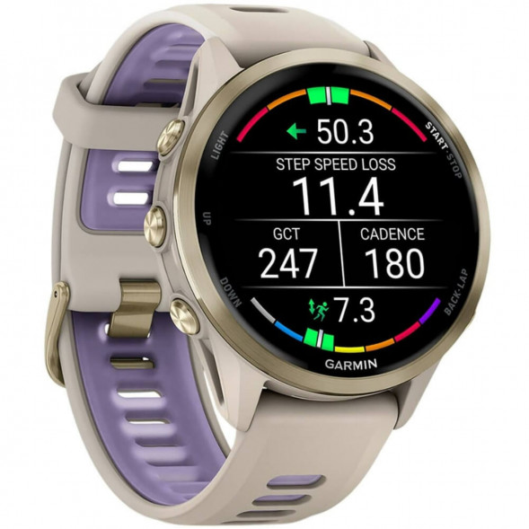 Умные часы Garmin Forerunner 970 Soft Gold Titanium/French Gray Translucent Indigo Band 010-02969-12 в Чите