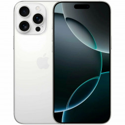 Смартфон Apple iPhone 16 Pro Max (nano SIM+eSIM) 256ГБ, White Titanium