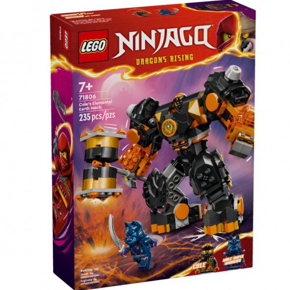 Конструктор LEGO Ninjago 71806 Элементальный земной робот Коула в Чите