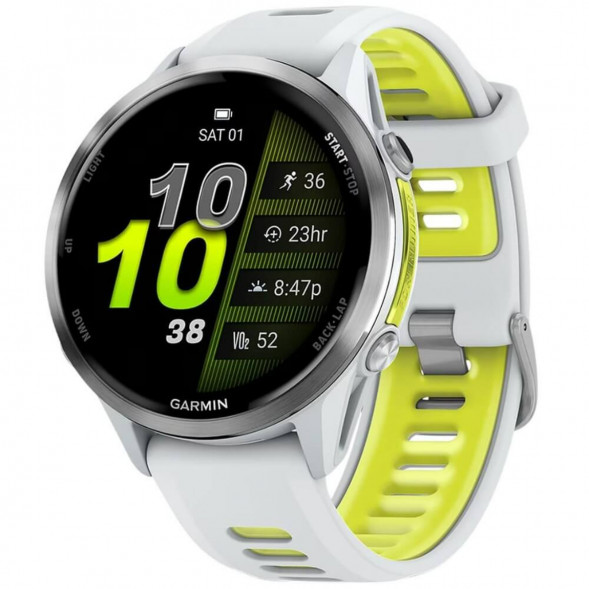 Умные часы Garmin Forerunner 970 Titanium Whitestone/Translucent Amp Yellow Band 010-02969-11 в Чите