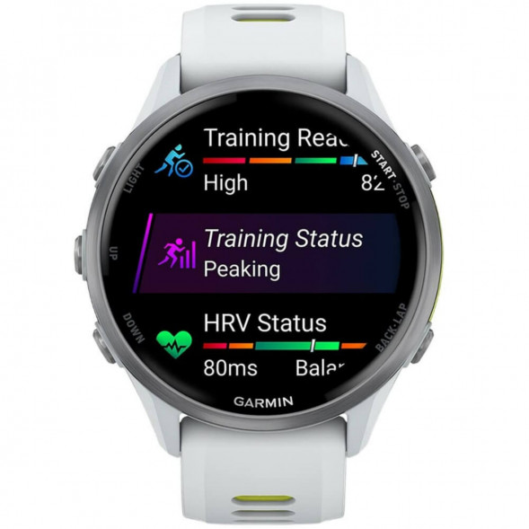 Умные часы Garmin Forerunner 970 Titanium Whitestone/Translucent Amp Yellow Band 010-02969-11 в Чите
