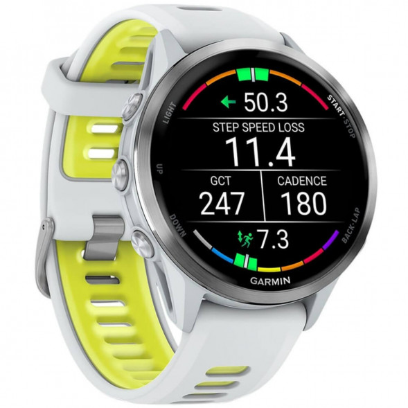 Умные часы Garmin Forerunner 970 Titanium Whitestone/Translucent Amp Yellow Band 010-02969-11 в Чите