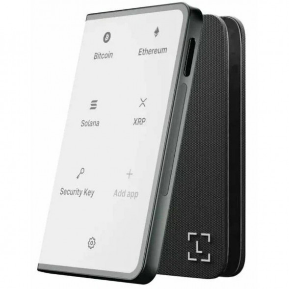 Аппаратный холодный криптокошелек Ledger Stax c чехлом Magnet Shell Black + Recovery Key в Чите