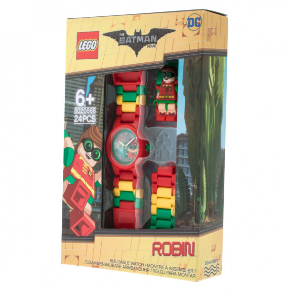 Часы LEGO Super Heroes 8020868 Batman Movie Робин с минифигуркой в Чите