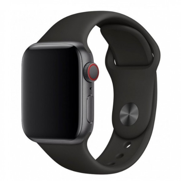 Ремешок для Apple Watch 44mm Black Sport Band (MTPL2ZM/A), черный в Чите