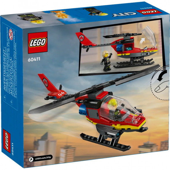 Конструктор LEGO City 60411 Пожарно-спасательный вертолет в Чите