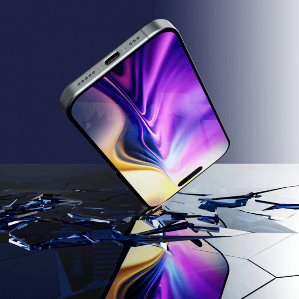 Закаленное стекло Graphene Rock Series 2.5D для iPhone 17 Pro в Чите