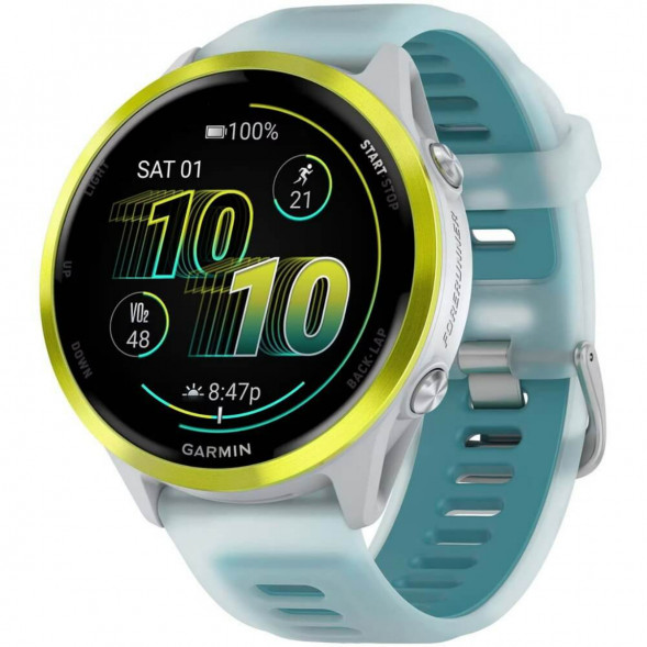 Умные часы Garmin Forerunner 570 47 мм Amp Yellow Aluminium/Translucent Whitestone/Turquoise 010-02971-01 в Чите