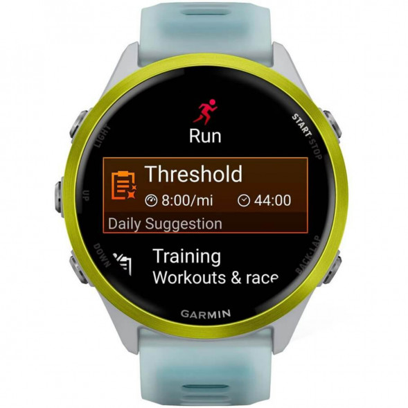 Умные часы Garmin Forerunner 570 47 мм Amp Yellow Aluminium/Translucent Whitestone/Turquoise 010-02971-01 в Чите