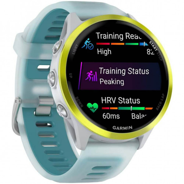 Умные часы Garmin Forerunner 570 47 мм Amp Yellow Aluminium/Translucent Whitestone/Turquoise 010-02971-01 в Чите