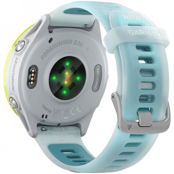 Умные часы Garmin Forerunner 570 47 мм Amp Yellow Aluminium/Translucent Whitestone/Turquoise 010-02971-01 в Чите