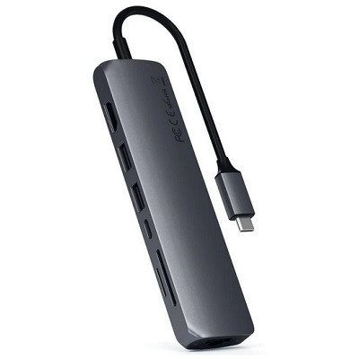 USB-концентратор Satechi SLIM MULTI-PORT (ST-UCSMA3), разъемов: 3, серый космос в Чите