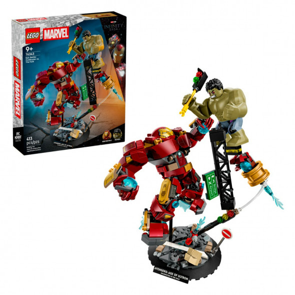 Конструктор LEGO Super Heroes 76343 Легендарная битва Халкбастера против Халка в Чите