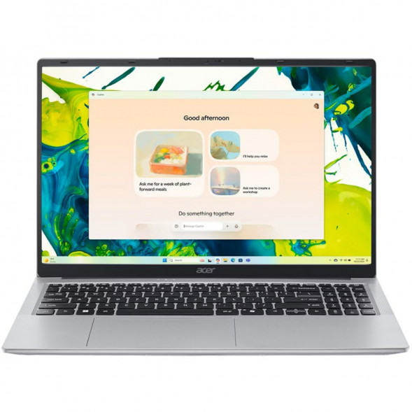 Ноутбук Acer Aspire Lite 15 AL15-54P-590V (15.6&amp;quot;, IPS, Intel Core Ultra 5, 8 ядер, 16 ГБ LPDDR5, 512 ГБ SSD, Intel Graphics), серебристый в Чите