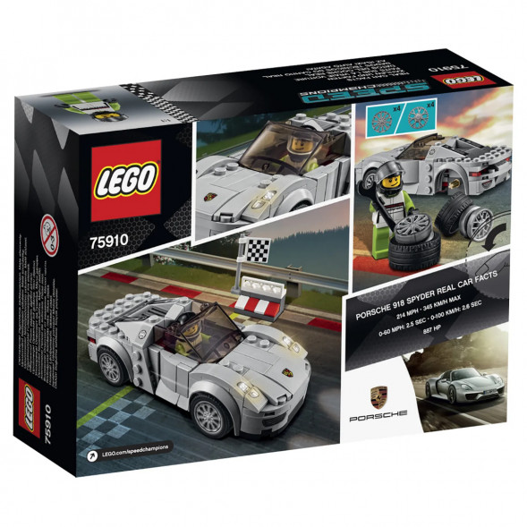 Конструктор LEGO Speed Champions 75910 Porsche 918 Spyde в Чите