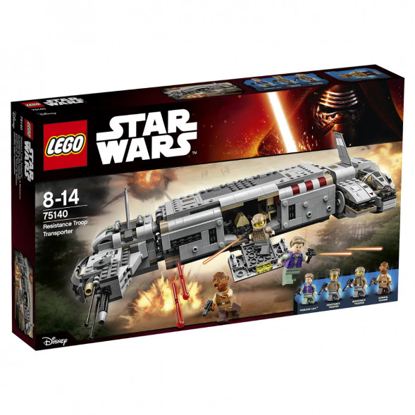 Конструктор LEGO Star Wars 75140 Военный транспорт Сопротивления в Чите