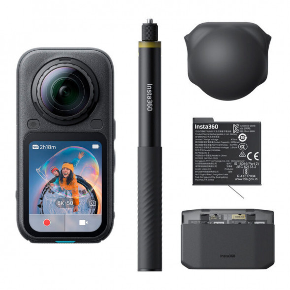 Экшн-камера Insta360 X6 Essentials Bundle, Black в Чите
