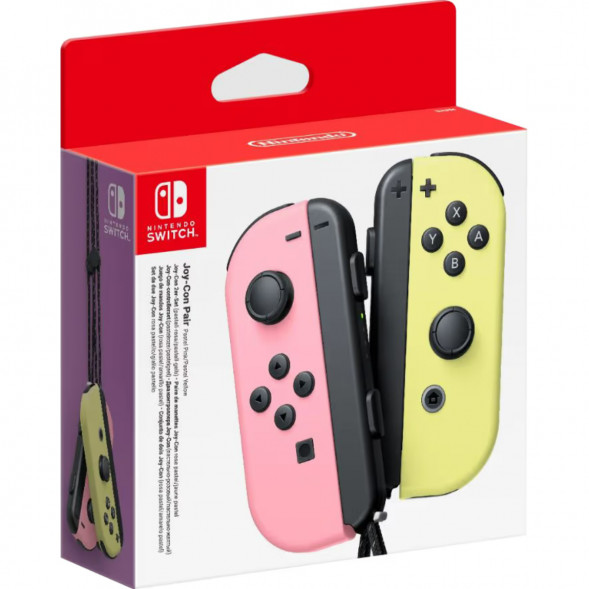 Геймпад Nintendo Switch Joy-Con controllers Duo, пастельный розовый / пастельный жёлтый в Чите