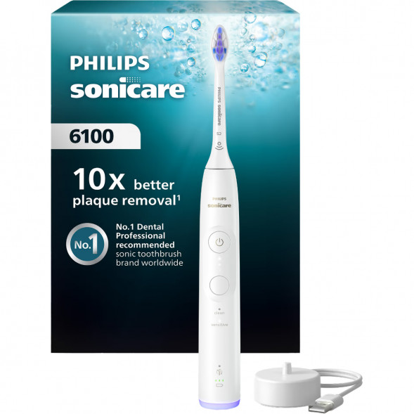 Электрическая зубная щётка Philips Sonicare 6100 HX7400/01, белый в Чите