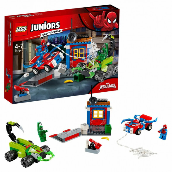 Конструктор LEGO Juniors 10754 Решающий бой Человека-паука против Скорпиона в Чите