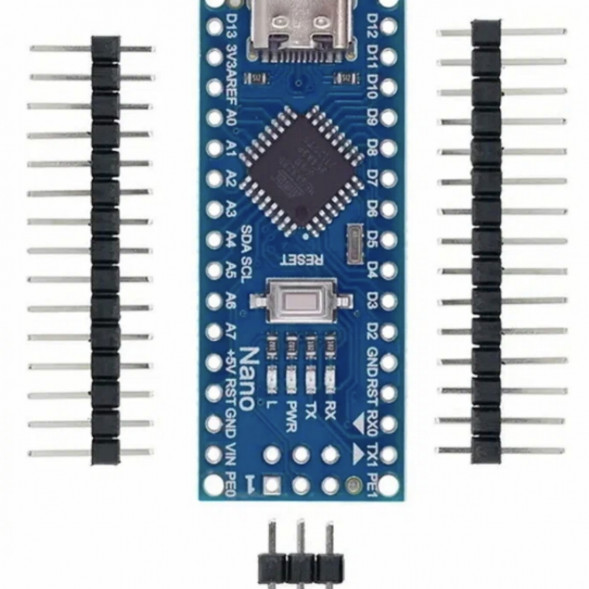 Микроконтроллер Arduino NANO TYPE-C V3.0 (совместимый) Atmega328 CH340 в Чите