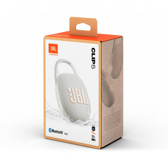 Портативная колонка JBL Clip 5, White в Чите