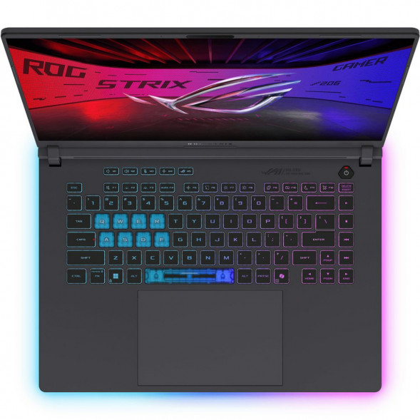 Ноутбук игровой ASUS ROG Strix G16 G615JMR-TS415 (16&amp;quot;, IPS, Intel Core i7-14650HX 2.2ГГц, 16-ядерный, 16ГБ DDR5, 512 ГБ SSD, NVIDIA GeForce RTX 5060 - 8 ГБ, без ОС), серый в Чите