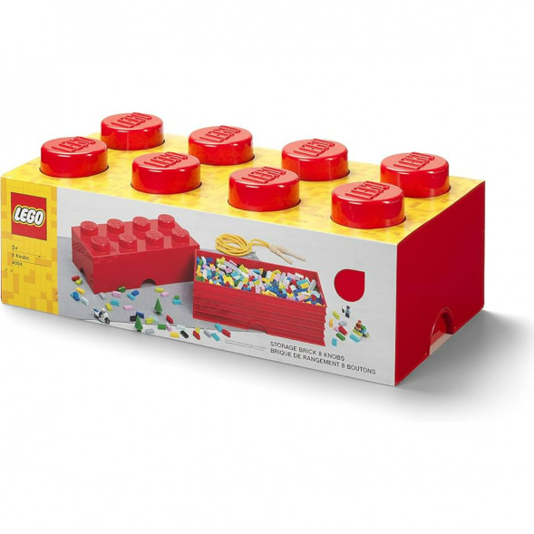 Пластиковый кубик для хранения LEGO Creator 4004, красный в Чите