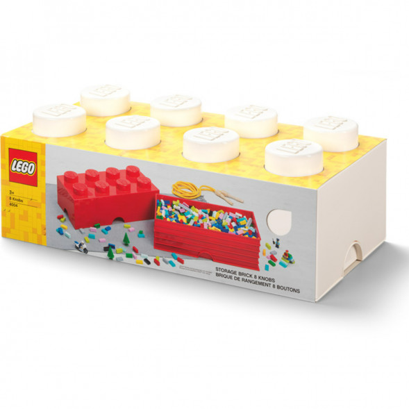 Пластиковый кубик для хранения LEGO Creator 4004, белый в Чите