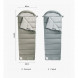 Спальный мешок Naturehike M300 (Левый), серый в Чите