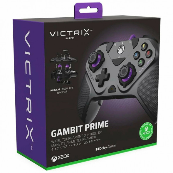 Проводной геймпад PDP Victrix Gambit Prime Tournament Controller Xbox One/Series/PC, черный в Чите