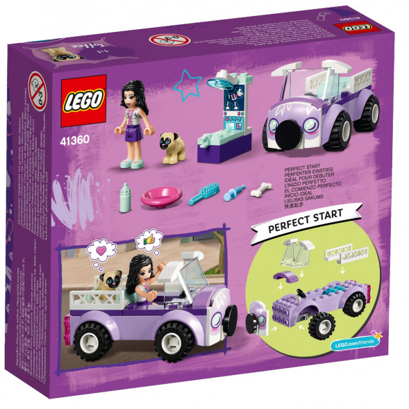 Конструктор LEGO Friends 41360 Передвижная ветклиника Эммы в Чите