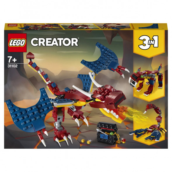 Конструктор LEGO Creator 31102 Огненный дракон в Чите
