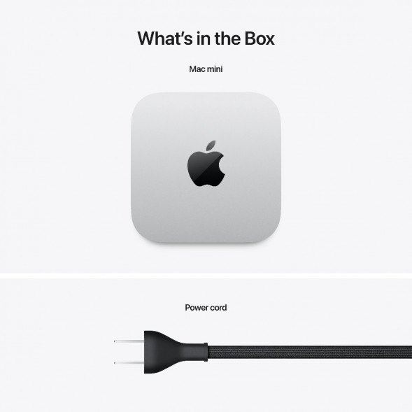 Компьютер Apple Mac mini M4 2024 (MU9D3) (10 Core GPU, 16ГБ, 256ГБ SSD, Apple, macOS), серебристый в Чите