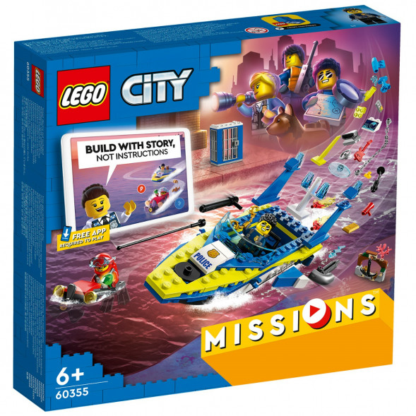 Конструктор LEGO City 60355 Детективные миссии водной полиции в Чите