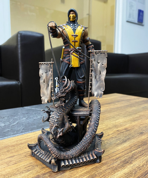 3D фигурка Скорпион Mortal Kombat в Чите