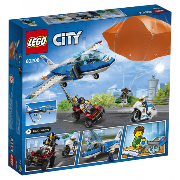 Конструктор LEGO City Police 60208 Воздушная полиция: арест парашютиста в Чите