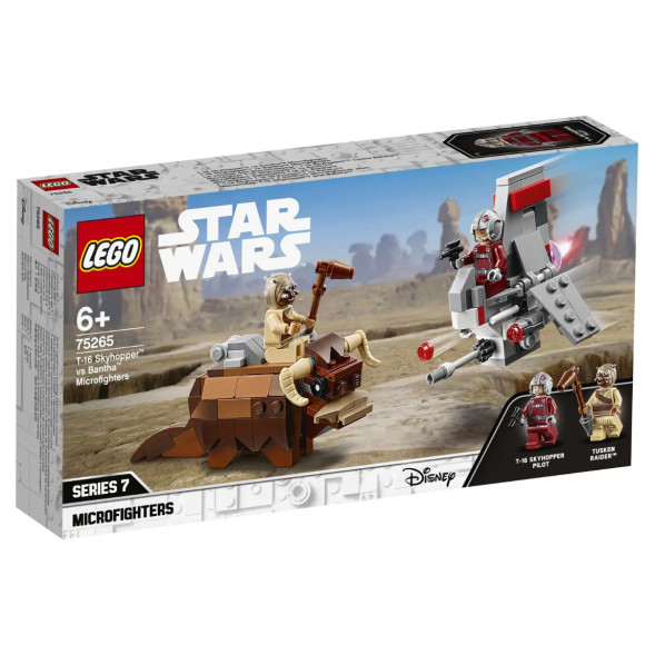 Конструктор LEGO Star Wars 75265 Микрофайтеры Скайхоппер T-16 против Банты в Чите