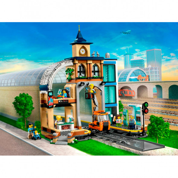 Конструктор LEGO City 60469 Центральный железнодорожный вокзал в Чите