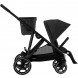 Детская коляска Cybex Gazelle S BLK Moon Black с корзиной и дождевиком в Чите