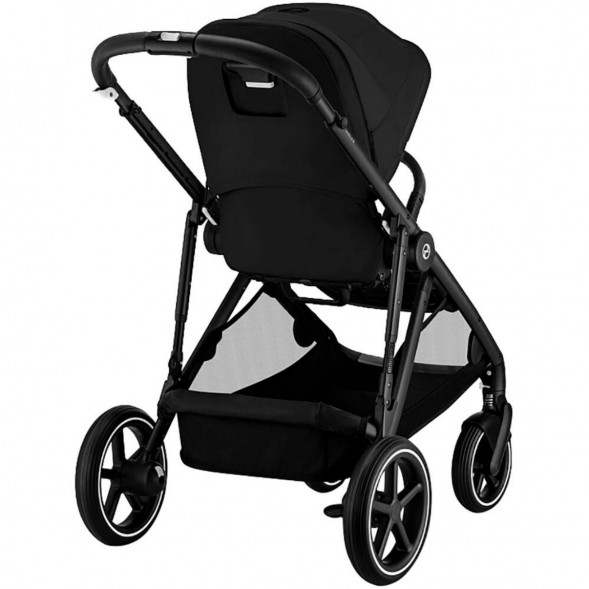 Детская коляска Cybex Gazelle S BLK Moon Black с корзиной и дождевиком в Чите
