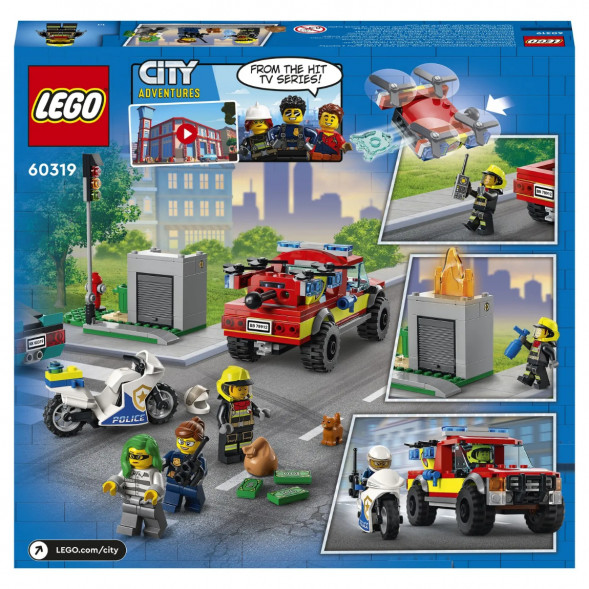 Конструктор LEGO City Fire 60319 Пожарная бригада и полицейская погоня в Чите