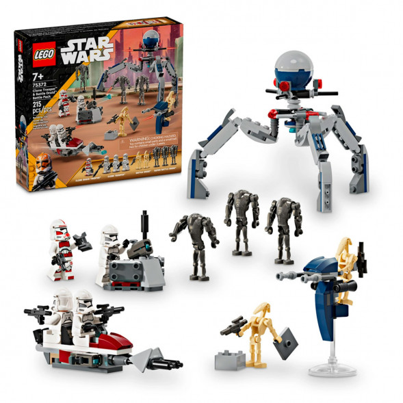 Конструктор LEGO Star Wars 75372 Боевой набор солдат-клонов и боевых дроидов в Чите