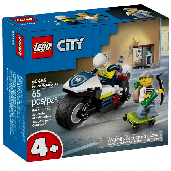 Конструктор LEGO City 60455 Полицейская погоня на мотоцикле в Чите