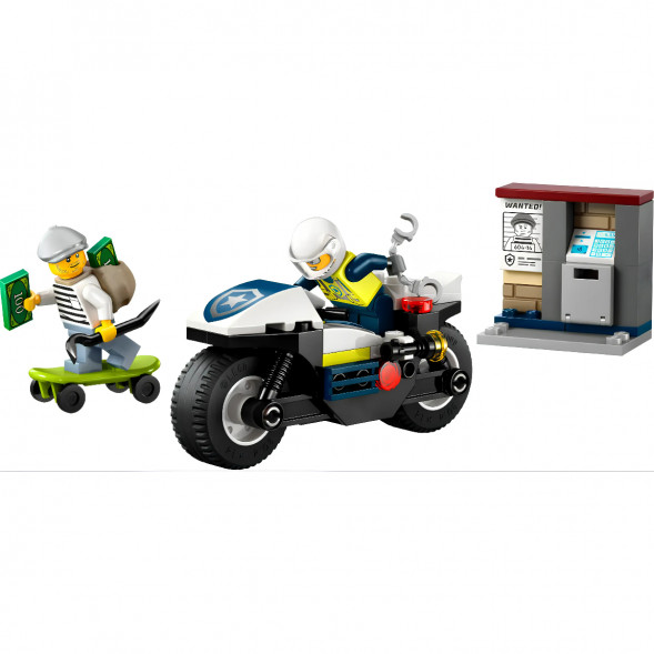 Конструктор LEGO City 60455 Полицейская погоня на мотоцикле в Чите
