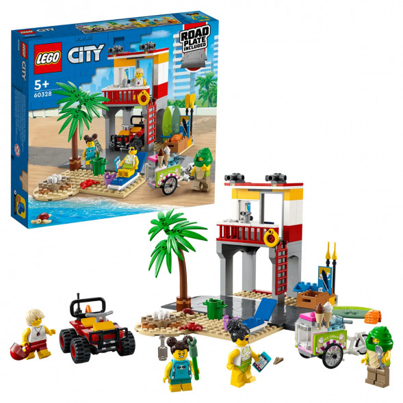 Конструктор LEGO City 60328 Пост спасателей на пляже в Чите