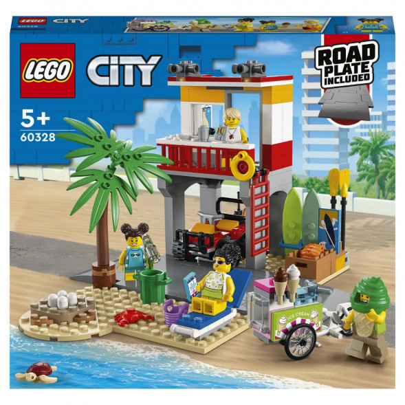 Конструктор LEGO City 60328 Пост спасателей на пляже в Чите